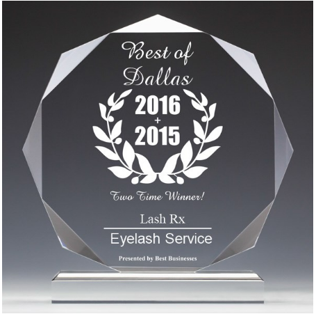 Lash Rx Winner of Best EYELASH TRAINING IN DALLAS TX